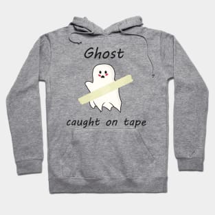 Cute halloween ghost caught on tape Hoodie